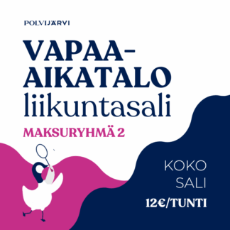 Vapaa-aikatalo, liikuntasali, maksuryhmä 2, koko sali