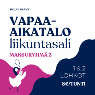 Vapaa-aikatalo, liikuntasali, maksuryhmä 2, lohkot 1 ja 2