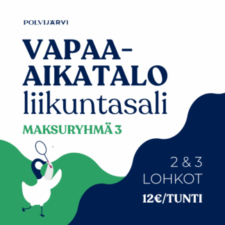 Vapaa-aikatalo, liikuntasali, maksuryhmä 3, lohkot 2 ja 3
