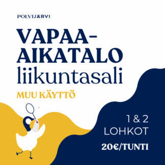 Vapaa-aikatalo, liikuntasali, lohkot 1 ja 2, muu käyttö
