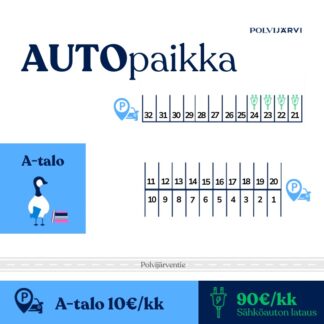 Autopaikka, A-talo, vuosi 2026